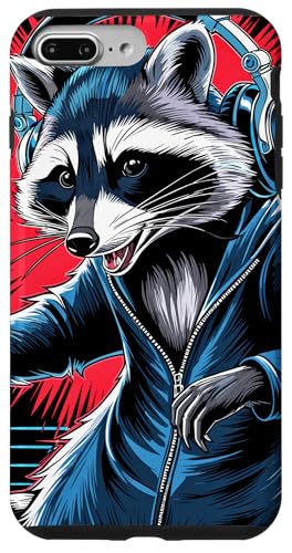 Waschbär Musik Kopfhörer DJ Kunst Marder Raccoon Hülle für iPhone 7 Plus/8 Plus Waschbär Musik Kopfhörer DJ Kunst Marder Raccoon Hülle für iPhone 7 Plus/8 Plus von Raccoon Waschbär Musik