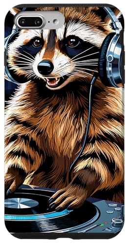 Waschbär Musik Kopfhörer DJ Kunst Marder Raccoon Hülle für iPhone 7 Plus/8 Plus Waschbär Musik Kopfhörer DJ Kunst Marder Raccoon Hülle für iPhone 7 Plus/8 Plus von Raccoon Waschbär Musik