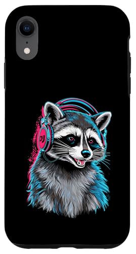 Waschbär Musik Kopfhörer DJ Kunst Marder Raccoon Hülle für iPhone XR Waschbär Musik Kopfhörer DJ Kunst Marder Raccoon Hülle für iPhone XR von Raccoon Waschbär Musik