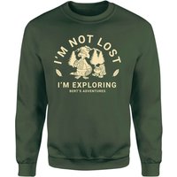 The Raccoons Not Lost Just Exploring Sweatshirt - Green - XL - Grün von Original Hero
