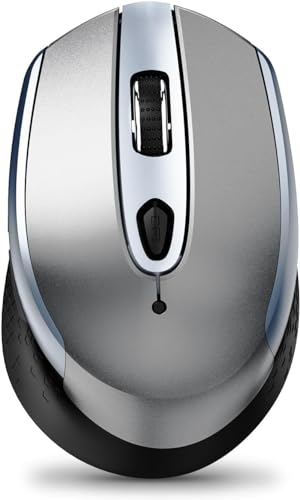 RaceGT Maus Kabellos, Ergonomische 2,4 GHz Funkmaus mit USB Empfänger Silent Computer Maus 3 Einstellbare DPI Wireless Mouse mit EIN Aus Schalter für Laptop PC Notebook von RaceGT