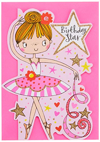 Rachel Ellen Girl Geburtstag Star Karte – Ballerina von Rachel Ellen