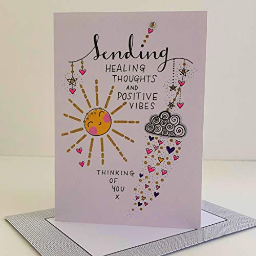 Rachel Ellen Sending Healing Thoughts and Positive Vibes Karte – Sonne von Rachel Ellen