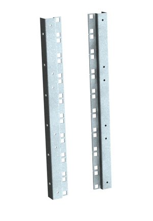 6HE Rack Profile Satz RAL 7035 für 482.6mm (19 Zoll) Selbstbau Racks von Rack Magic