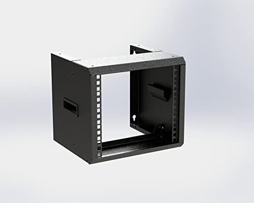 Easy Rack - 10" Universelles Rackschrank für Wandmontage oder Desktop - 5HE - 250mm Tiefe - Schwarz - Netzwerk-Schrank - Serverschrank - Studio Rack - 10 Zoll von Rack-Magic