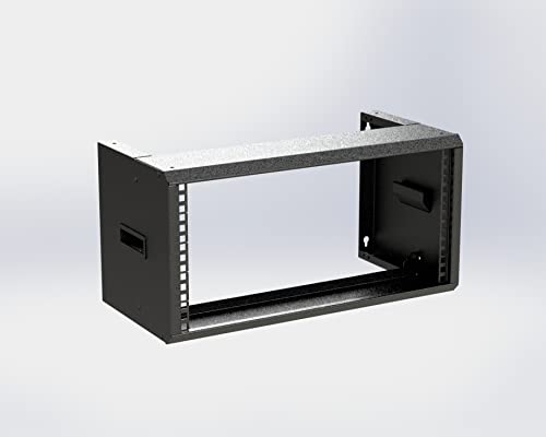 Easy Rack - 19" Universelles Rackschrank für Wandmontage oder Desktop - 5HE - 250mm Tiefe - Schwarz - Netzwerk-Schrank - Serverschrank - Studio Rack - 19 Zoll Easy Rack - 19" Universelles Rackschrank für Wandmontage oder Desktop - 5HE - 250mm Tiefe - Schwarz - Netzwerk-Schrank - Serverschrank - Studio Rack - 19 Zoll von Rack-Magic