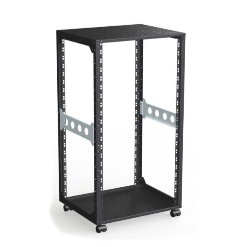 Rack Magic - 19" Mini Rack 21HE - 440mm Tiefe - Schwarz - 19 Zoll Serverschrank - 19" Studiorack - Open Frame Rack Rack Magic - 19" Mini Rack 21HE - 440mm Tiefe - Schwarz - 19 Zoll Serverschrank - 19" Studiorack - Open Frame Rack von Rack Magic