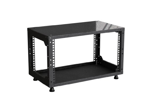 Rack Magic - 19" Mini Rack 6HE - 290mm Tiefe - Schwarz - 19 Zoll Serverschrank - 19" Studiorack - 19" Tischrack von Rack Magic