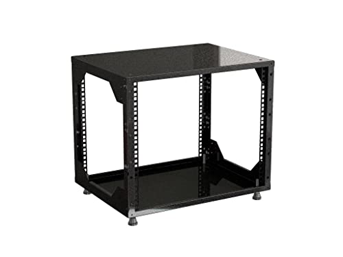 Rack Magic - 19" Mini Rack 9HE - 290mm Tiefe - Schwarz - 19 Zoll Serverschrank - 19" Studiorack - 19" Tischrack Rack Magic - 19" Mini Rack 9HE - 290mm Tiefe - Schwarz - 19 Zoll Serverschrank - 19" Studiorack - 19" Tischrack von Rack Magic