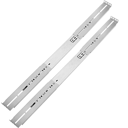 RackMatic - 500 mm ausziehbare Teleskop-Seitenschienen für 19" IPC-Rack Gehäuse, Silberfarbe von RackMatic.com