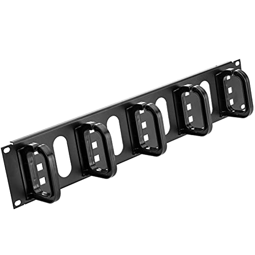RackMatic - Kabelordner Rack 19" 2HE Kabelmanagement mit 5 Ringen Rangierpanel RackMatic - Kabelordner Rack 19" 2HE Kabelmanagement mit 5 Ringen Rangierpanel von RackMatic.com