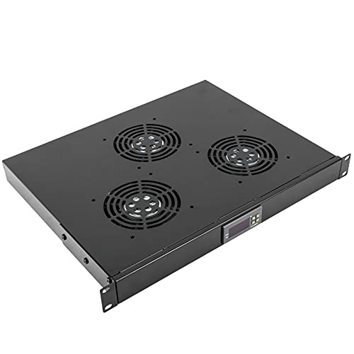 RackMatic - Lüftungs Kit mit Thermostat für Rackschrank 19" mit 3 120mm Lüftern von RackMatic.com