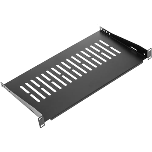 RackMatic - Tray Ablage für Schrank Rack 19" Front Befestigungs Hintergrund 1HE 255 mm von RackMatic.com