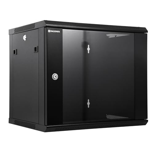 RackPath 9U Performance Wandhalterung Server Cabinet Network Rack Enclosure Leise Cooling Fan Locking Glastür Schwarz RackPath 9U Performance Wandhalterung Server Cabinet Network Rack Enclosure Leise Cooling Fan Locking Glastür Schwarz von RackPath