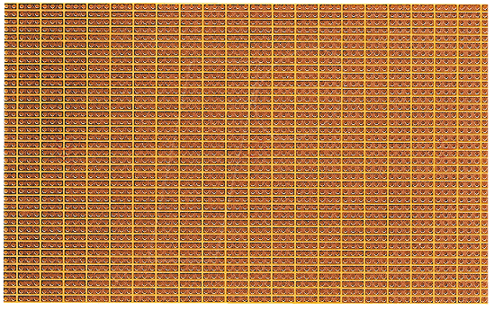 H25PS050 - Punkt-Streifenrasterplati. Hartpapier, 50x100mm von Rademacher