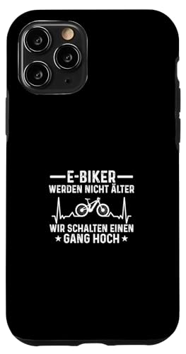 Hülle für iPhone 11 Pro E-Biker Schalten Einen Gang Hoch Lustiges Fahrrad von Radfahrer E Fahrrad E-Bike Geschenke