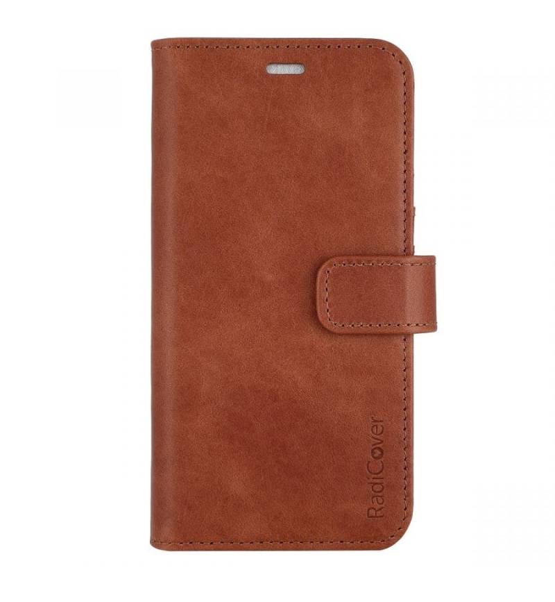 RadiCover - Radiation Protection Wallet Vegan Leather 2in1 iPhone 14 Exclusive Brown von RadiCover