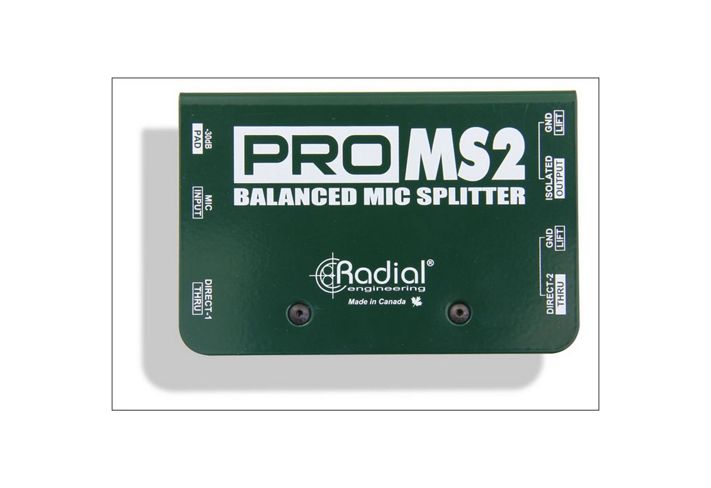 Radial Audio-Wandler, (PRO-MS2 Mikrofon Splitter passiv, Signalverteiler, Splitter), PRO-MS2 Mikrofon Splitter - Splitter von Radial