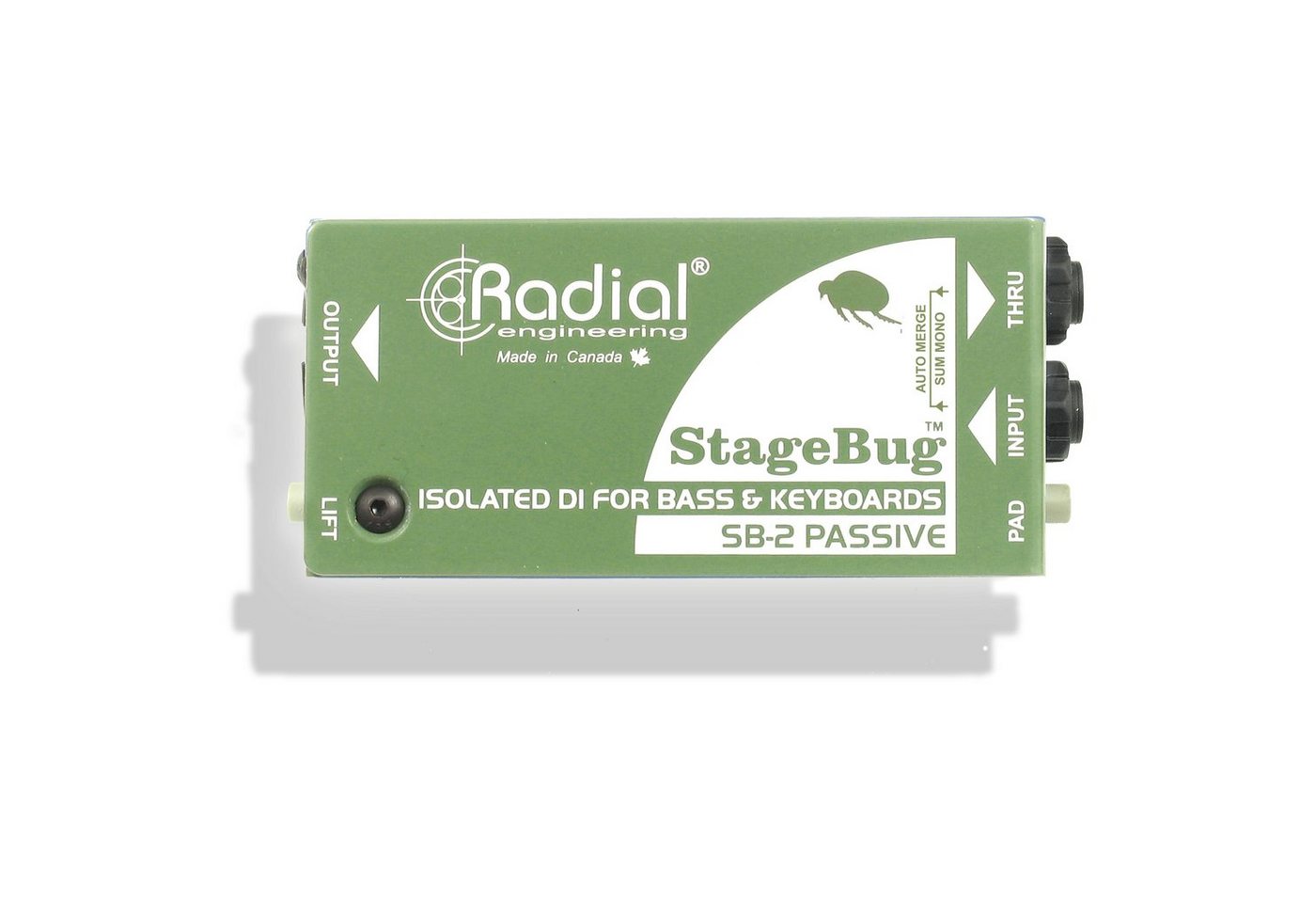 Radial Audio-Wandler, (StageBug SB-2 Passive DI Box, Studio Hardware, DI-Boxen), StageBug SB-2 - DI Box von Radial