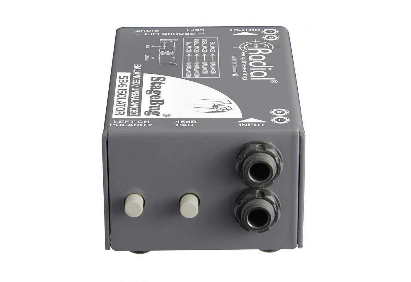 Radial Audio-Wandler, (StageBug SB-6), StageBug SB-6 - Isolator von Radial