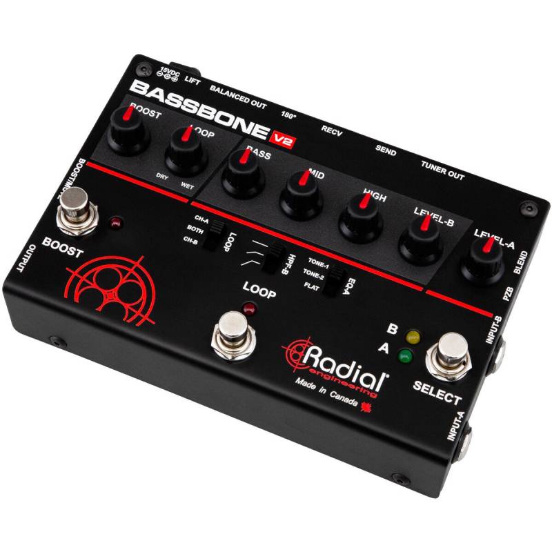 Radial Bassbone V2 Vorverstärker für Bass-Instrumente von Radial