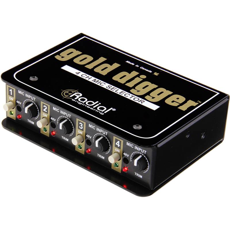 Radial GOLD DIGGER 4-Channel Microphone Selector von Radial