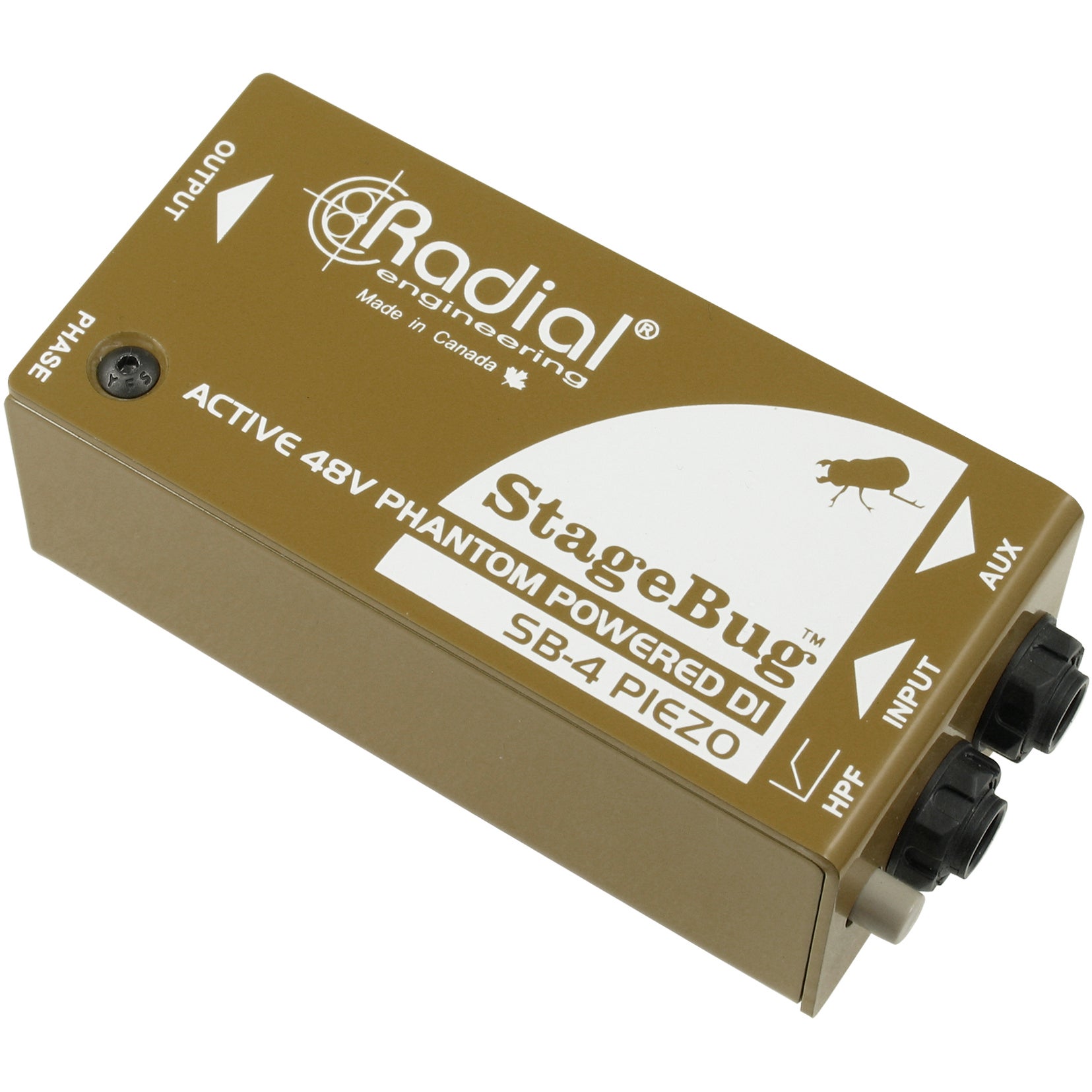 Radial STAGEBUG SB-4 Active Stereo Piezo DI Box - 48V Radial STAGEBUG SB-4 Active Stereo Piezo DI Box - 48V von Radial