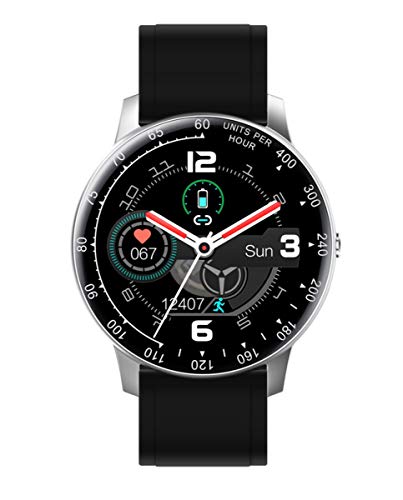 Radiant -Times Square-Kollektion- Smartwatch, Smartwatch mit Pulsmesser, Blutdruckmessgerät, Schlafmonitor und Digital-Aktivitätsarmbandfunktion. Für Männer und Frauen. Kompatibel mit Android iOS. von Radiant