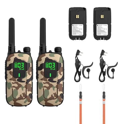 Radioddity PR-T3 Walkie Talkie für Kinder 16 Kanäle PMR446 Funkgerät für 3-12 Jahre Kinder VOX mit Taschenlampe 4KM Reichweite für Abenteuer, Outdoor, Camping, 2 Stücke Radioddity PR-T3 Walkie Talkie für Kinder 16 Kanäle PMR446 Funkgerät für 3-12 Jahre Kinder VOX mit Taschenlampe 4KM Reichweite für Abenteuer, Outdoor, Camping, 2 Stücke von Radioddity