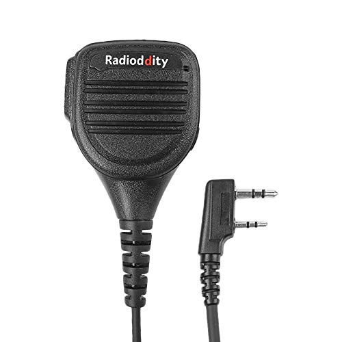 Radioddity RD-203 Wasserdichter Lautsprecher Mikrofon für Radioddity/Baofeng/TYT/Kenwood Funkgerät von Radioddity
