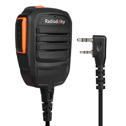 Radioddity RS22 Lautsprecher Tragbar Mikrofon GD-77 DM-5R DMR Funkgerät Transceiver, UV5RTP GT-3TP GT-5TP BF-F8HP UV-82HP UV8000E von Radioddity