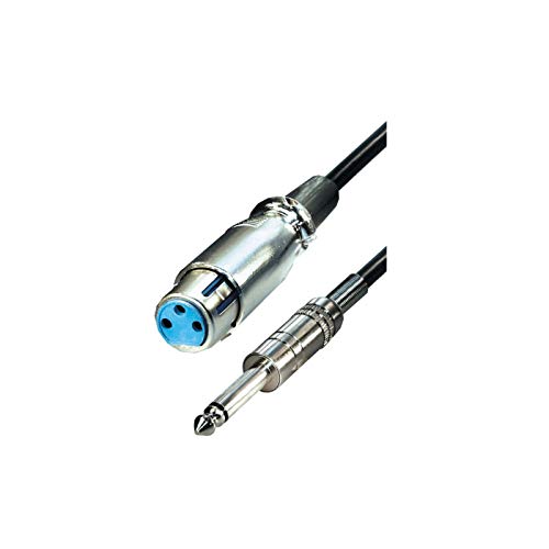 Radiostore Adapterkabel XLR (Cannon) Kupplung auf Mono Klinkenstecker 6,3mm von Radiostore