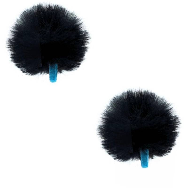 Radius Mini Urchin Black (Pair) Clip-on Microphone Windshields (Set of 2) von Radius
