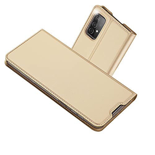 Radoo Kompatibel mit Samsung Galaxy A52 5G Hülle, Samsung Galaxy A52 4G Lederhülle, PU Leder Handyhülle Brieftasche-Stil Magnetisch Klapphülle Etui Brieftasche Hülle Schutzhülle Tasche (Gold) von Radoo