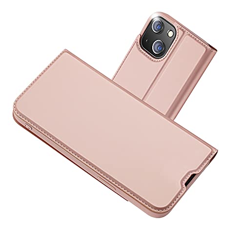 Radoo für iPhone 13 Mini Hülle, Premium PU Leder Handyhülle Brieftasche-Stil Magnetisch Klapphülle Etui Brieftasche Hülle Schutzhülle Tasche für iPhone 13 Mini (5,4 Zoll) (Rose Gold) von Radoo