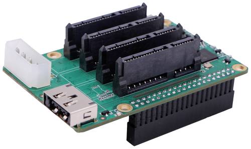 Radxa Rock_SATA-Quad_Hat Raspberry Pi® B+ Erweiterungs-Platine Passend für (Entwicklungskits): Roc von Radxa