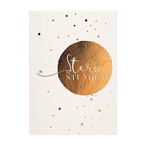 Räder Postkarte Sternstunden Gold [D] [A] - Dankeschön - Sternenhimmel - 10,5x14,8 cm - Elegant Formal Celebration - Feierkarte von Räder