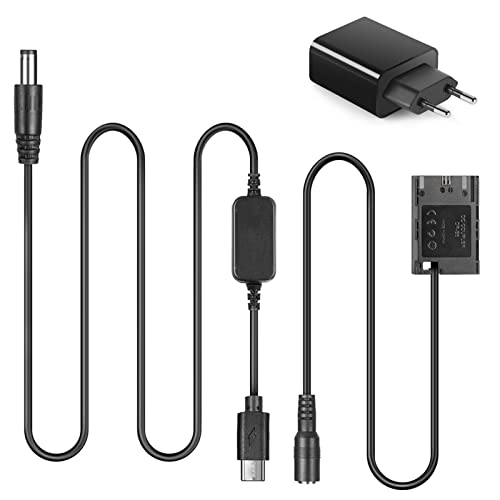 ACK-E6 USB-C Netzteil DR-E6 Dollständig Dekodiert DC-Koppler PD Adapter Kit, Ersatzakku LP-E6 LP-E6N für Canon EOS 70D/7D, EOS 60D/6D, EOS 5D Mark II III, EOS 5DS, EOS 5DS-R Kameras. von Raeisusp