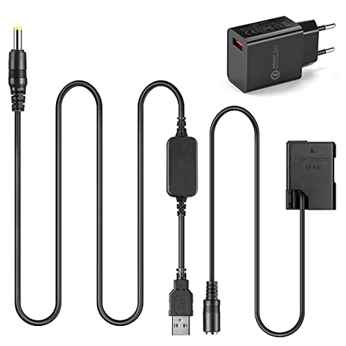 Mobile Netzteil USB Kabel + 5V3A Ladegerät + EP5A EP-5A EN-EL14 Dummy Akku für Nikon P7800 P7100 D5600 D5300 D5200 D5100 D3400 D3300 D3200 Mobile Netzteil USB Kabel + 5V3A Ladegerät + EP5A EP-5A EN-EL14 Dummy Akku für Nikon P7800 P7100 D5600 D5300 D5200 D5100 D3400 D3300 D3200 von Raeisusp