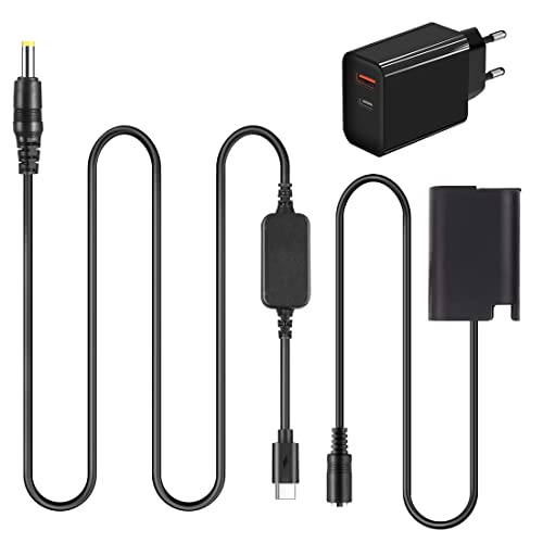 Raeisusp PD USB-C Kabel AC8 und BLK22 Dummy Batterie DMW-DCC17 DC Koppler Für Panasonic Lumix S5 DC-S5 DC-S5K Raeisusp PD USB-C Kabel AC8 und BLK22 Dummy Batterie DMW-DCC17 DC Koppler Für Panasonic Lumix S5 DC-S5 DC-S5K von Raeisusp