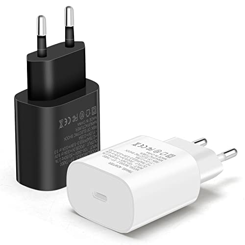 Raeisusp 25W USB-C Superschneller Ladestecker für Samsung Galaxy S22 S21 Plus Ultra/S21 FE, A52 A52S A72 A71 5G A70, Tab S7/S7+, Xiaomi MI11 11T Lite, Redmi Note 10 9 Pro,PD 3.0 Ladegerät 2er-Pack Raeisusp 25W USB-C Superschneller Ladestecker für Samsung Galaxy S22 S21 Plus Ultra/S21 FE, A52 A52S A72 A71 5G A70, Tab S7/S7+, Xiaomi MI11 11T Lite, Redmi Note 10 9 Pro,PD 3.0 Ladegerät 2er-Pack von Raeisusp
