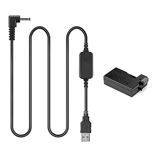 Raeisusp 5V DC 8.4V USB Kabel ACK-E8 + DR-E8 LP-E8 LP E8 Dummy Akku DC Grip Kit für Canon EOS 550D 600D 650D 700D T2i T3i T4i T5i X4 X5 X6 von Raeisusp