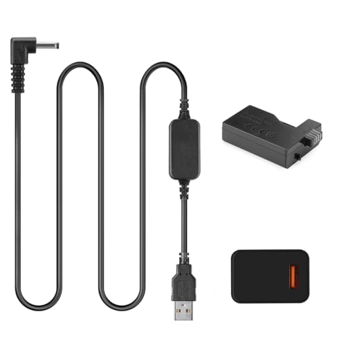 Raeisusp ACK-E5 USB Kabel + LP-E5 Dummy Batterie DR-E5 DC Koppler + QC3.0 USB Adapter für Canon EOS 450D 500D 1000D XS XSi T1i Raeisusp ACK-E5 USB Kabel + LP-E5 Dummy Batterie DR-E5 DC Koppler + QC3.0 USB Adapter für Canon EOS 450D 500D 1000D XS XSi T1i von Raeisusp