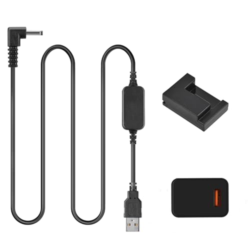 Raeisusp Ladegerät USB Kabel + DR-80 DC Koppler NB-10L Dummy Batterie + USB Adapter für Canon G1X G3X G15 G16 SX50 SX60 Kamera von Raeisusp