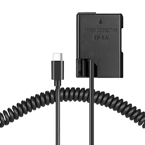 Raeisusp PD Feder Power Connector USB-C Kabel EN-EL14a Dummy Akku EP-5A DC Koppler für Nikon D3100 D3200 D3300 D3400 D3500 D5100 D5200 Raeisusp PD Feder Power Connector USB-C Kabel EN-EL14a Dummy Akku EP-5A DC Koppler für Nikon D3100 D3200 D3300 D3400 D3500 D5100 D5200 von Raeisusp