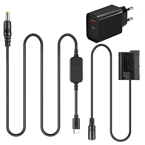Raeisusp PD USB Typ-C Kabel + EN-EL15 EL15a MH-25 EP-5B Dummy Akku + PD-Adapter für Nikon Z7 Z6 Z5 D800 D850 D810 D7200 D7100 D7500 Raeisusp PD USB Typ-C Kabel + EN-EL15 EL15a MH-25 EP-5B Dummy Akku + PD-Adapter für Nikon Z7 Z6 Z5 D800 D850 D810 D7200 D7100 D7500 von Raeisusp