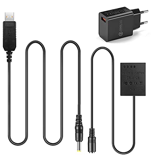 Raeisusp PRO USB-Treiberkabel CP-W126 Koppler NP-W126 Dummy-Batterie QC3.0 Ladegerät Für Fujifilm X-A2 A3 X-T10 X-E2s X-Pro2 X-T20 XT-1 X-E3 Raeisusp PRO USB-Treiberkabel CP-W126 Koppler NP-W126 Dummy-Batterie QC3.0 Ladegerät Für Fujifilm X-A2 A3 X-T10 X-E2s X-Pro2 X-T20 XT-1 X-E3 von Raeisusp