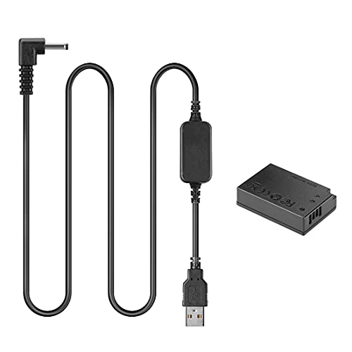 Raeisusp PS700 ACK-700 USB Kabel + DR-E17 Batterie DC Kupplung für Canon M6 Mark ii EOS-M6 EOS-M5 EOS-M3 von Raeisusp