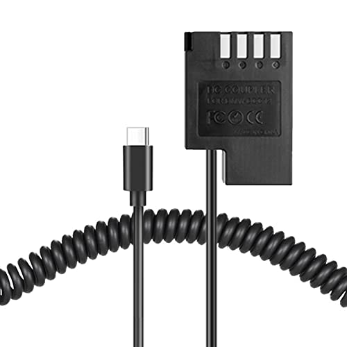 Raeisusp Typ-C Federkabel DMW BLF19 Dummy Akku DMW-DCC12 DC-Koppler für Panasonic Lumix DMC-GH3K GH4K GH5 GH5S G9 Kamera Raeisusp Typ-C Federkabel DMW BLF19 Dummy Akku DMW-DCC12 DC-Koppler für Panasonic Lumix DMC-GH3K GH4K GH5 GH5S G9 Kamera von Raeisusp