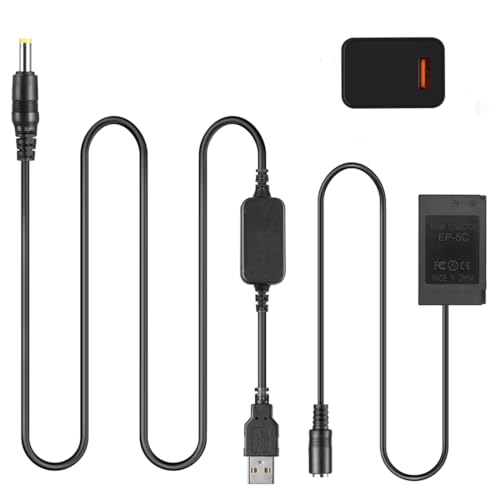 Raeisusp USB-Kabel EH-5 + EP-5C EP5C DC-Koppler EN-EL20 Dummy-Akku für Nikon 1J1 1J2 1J3 1S1 1AW1 V3 Coolpix A Coolpix P1000 Raeisusp USB-Kabel EH-5 + EP-5C EP5C DC-Koppler EN-EL20 Dummy-Akku für Nikon 1J1 1J2 1J3 1S1 1AW1 V3 Coolpix A Coolpix P1000 von Raeisusp